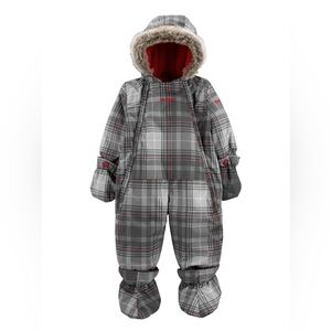 OshKosh B’gosh Baby plaid Snowsuit / 18 months